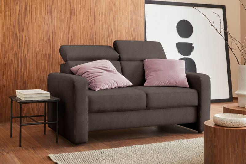 sit&more 2-Sitzer »Bologna«, inklusive Kopfteilverstellung und Federkern von sit&more