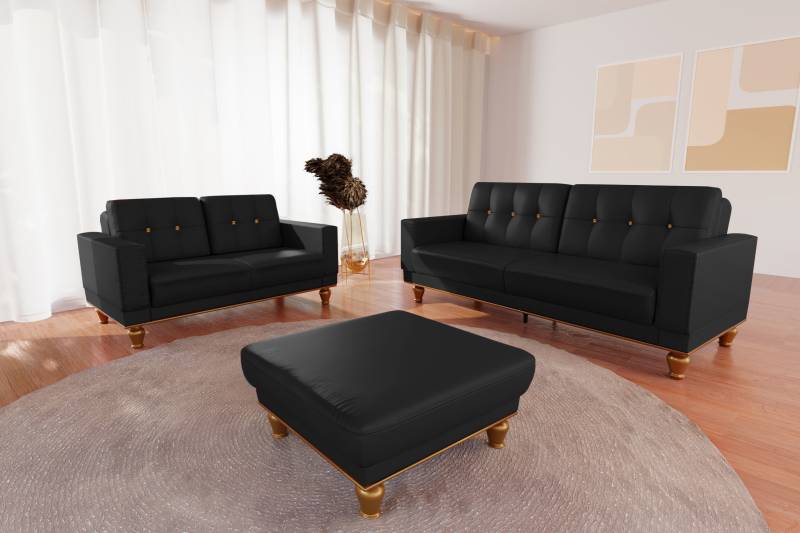 sit&more 2-Sitzer »Orient 5«, Rückenkissen mit Strass-Stein, goldfarbene Applikationen von sit&more