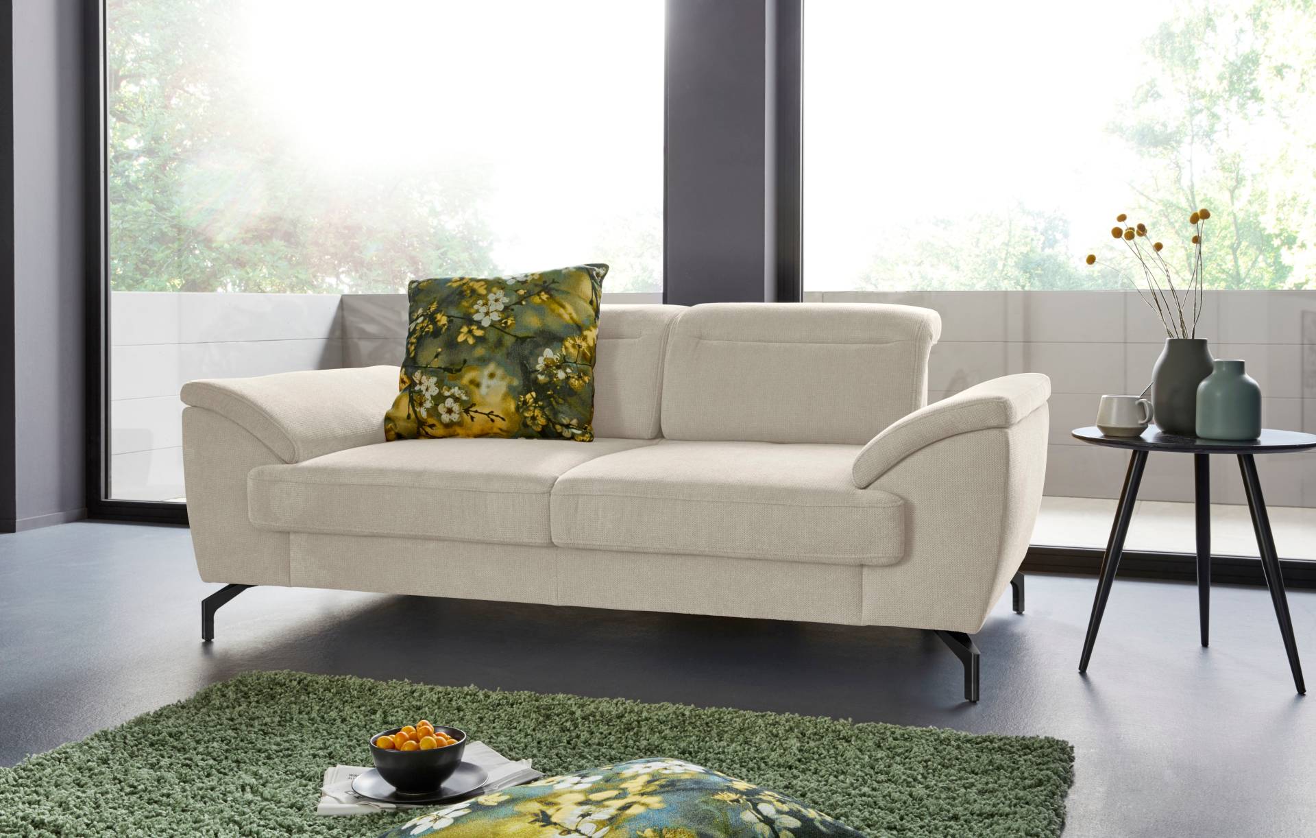 sit&more 2-Sitzer »Percy«, 15 cm Fusshöhe, Sitztiefenverstellung, wahlweise Kopfteilverstellung sit&more 2-Sitzer »Percy«, 15 cm Fusshöhe, Sitztiefenverstellung, wahlweise Kopfteilverstellung von sit&more