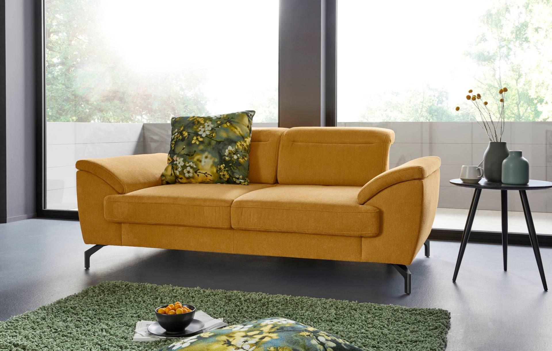 sit&more 2-Sitzer »Percy«, 15 cm Fusshöhe, Sitztiefenverstellung, wahlweise Kopfteilverstellung sit&more 2-Sitzer »Percy«, 15 cm Fusshöhe, Sitztiefenverstellung, wahlweise Kopfteilverstellung von sit&more
