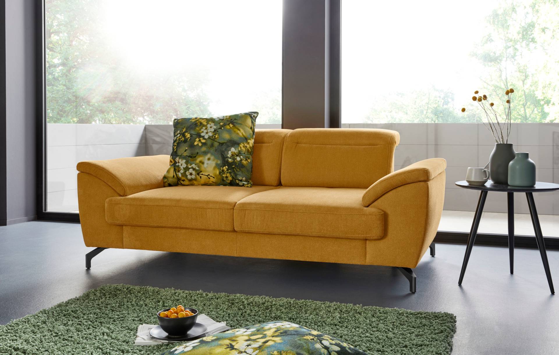sit&more 2-Sitzer »Percy«, 12 cm Fusshöhe, Sitztiefenverstellung, wahlweise Kopfteilverstellung sit&more 2-Sitzer »Percy«, 12 cm Fusshöhe, Sitztiefenverstellung, wahlweise Kopfteilverstellung von sit&more
