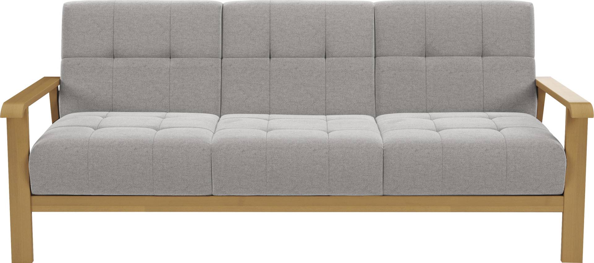sit&more 3-Sitzer »Billund«, Armlehnen aus eichefarbigem Buchenholz, verschiedene Bezüge und Farben sit&more 3-Sitzer »Billund«, Armlehnen aus eichefarbigem Buchenholz, verschiedene Bezüge und Farben von sit&more