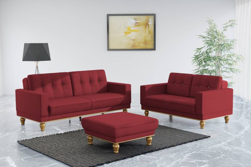 sit&more 3-Sitzer »Orient 5«, mit Strass-Stein, wahlweise mit Bettfunktion und Bettkasten von sit&more