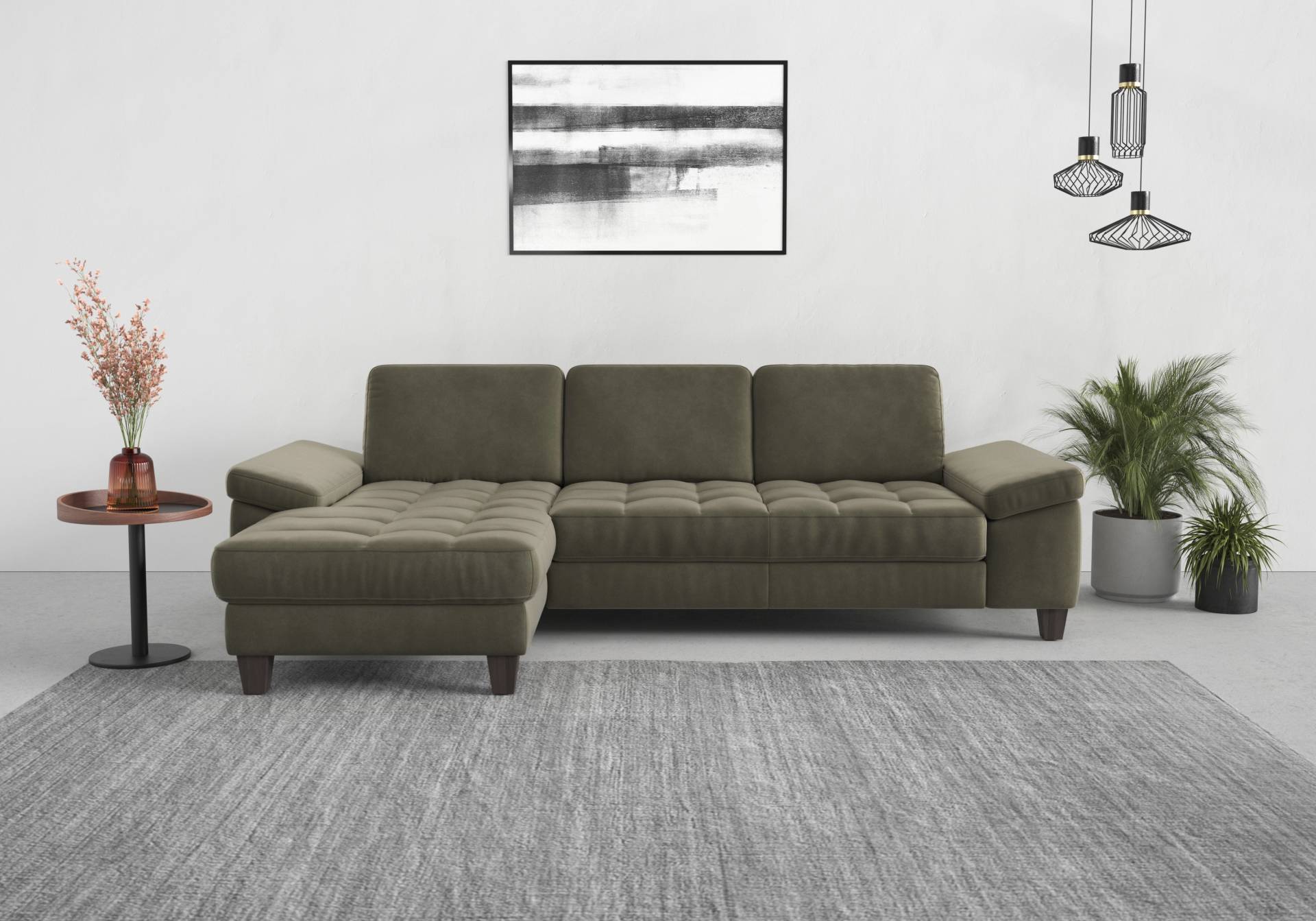 sit&more Ecksofa »Westham L-Form«, Recamiere, mit oder ohne Bettfunktion, Bettkasten, Füsse wengefarben sit&more Ecksofa »Westham L-Form«, Recamiere, mit oder ohne Bettfunktion, Bettkasten, Füsse wengefarben von sit&more
