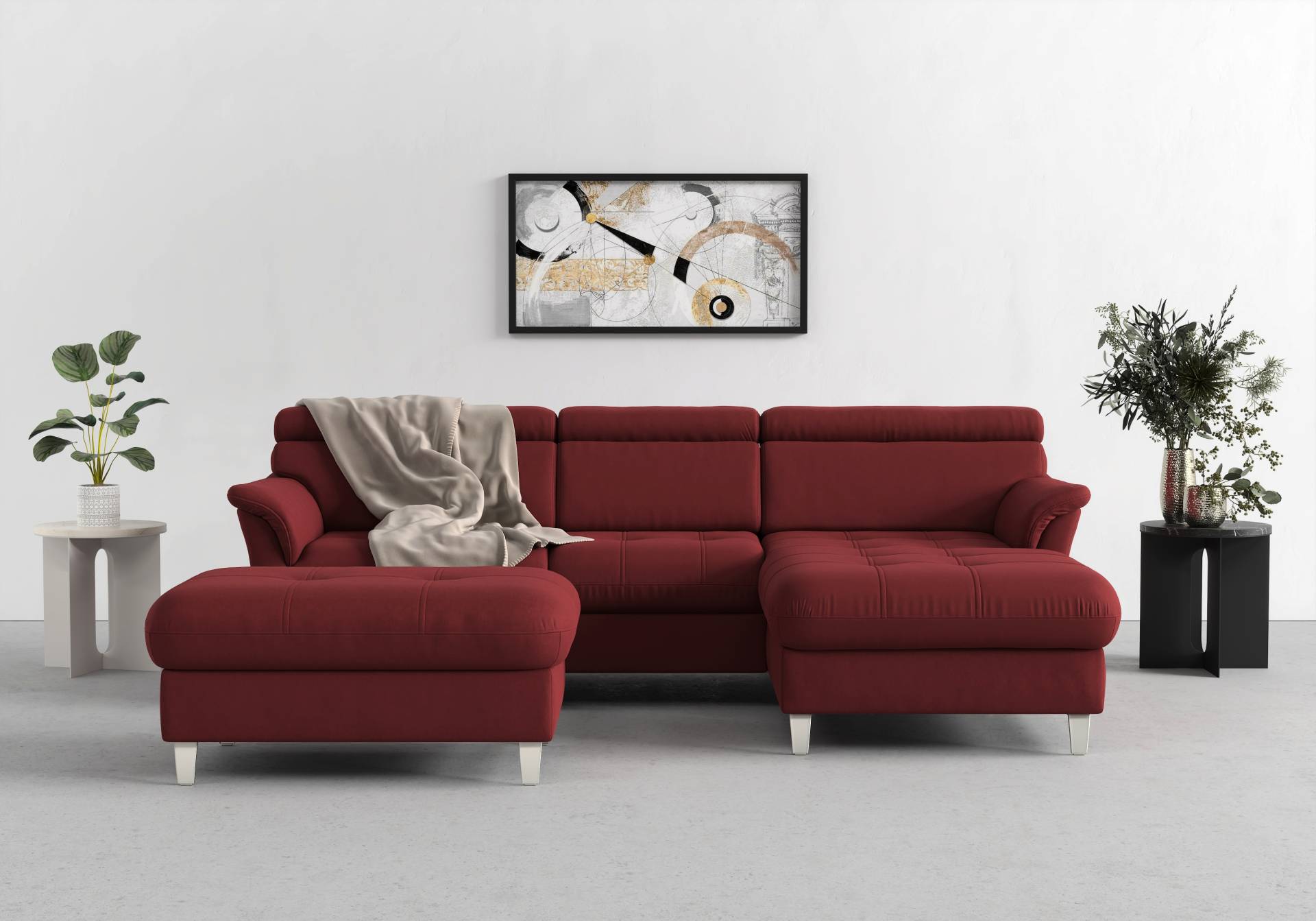 sit&more Ecksofa »Marano L-Form«, inklusive Kopfteilverstellung, wahlweise mit Bettfunktion, Bettkasten sit&more Ecksofa »Marano L-Form«, inklusive Kopfteilverstellung, wahlweise mit Bettfunktion, Bettkasten von sit&more