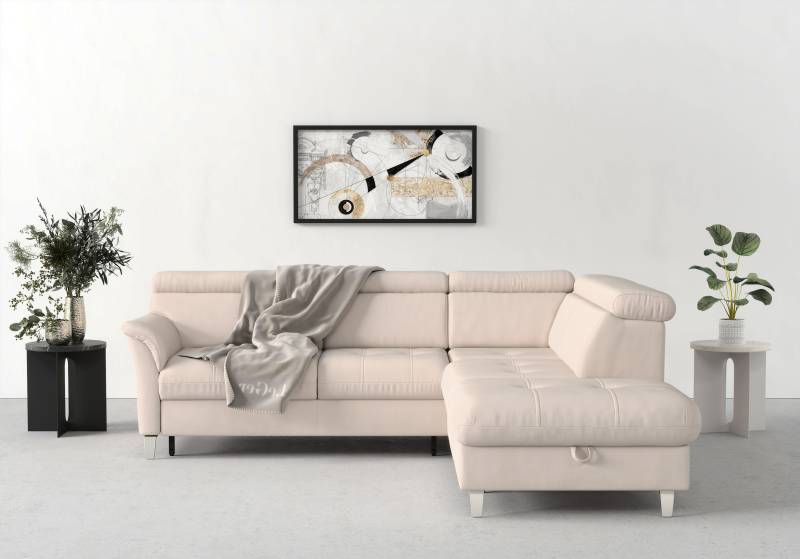 sit&more Ecksofa »Marano L-Form«, inklusive Kopfteilverstellung, wahlweise mit Bettfunktion, Bettkasten von sit&more
