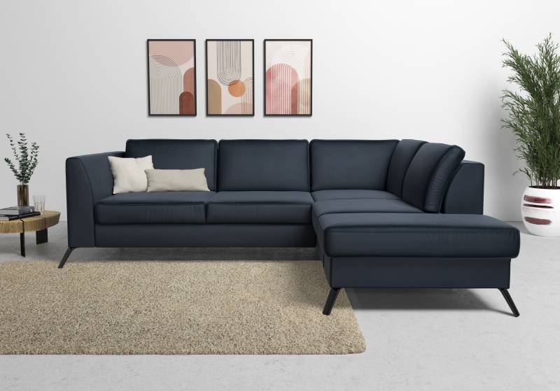 sit&more Ecksofa »Olsen L-Form«, inklusive Sitztiefenverstellung, wahlweise mit Bettfunktion, 15cm hoch von sit&more