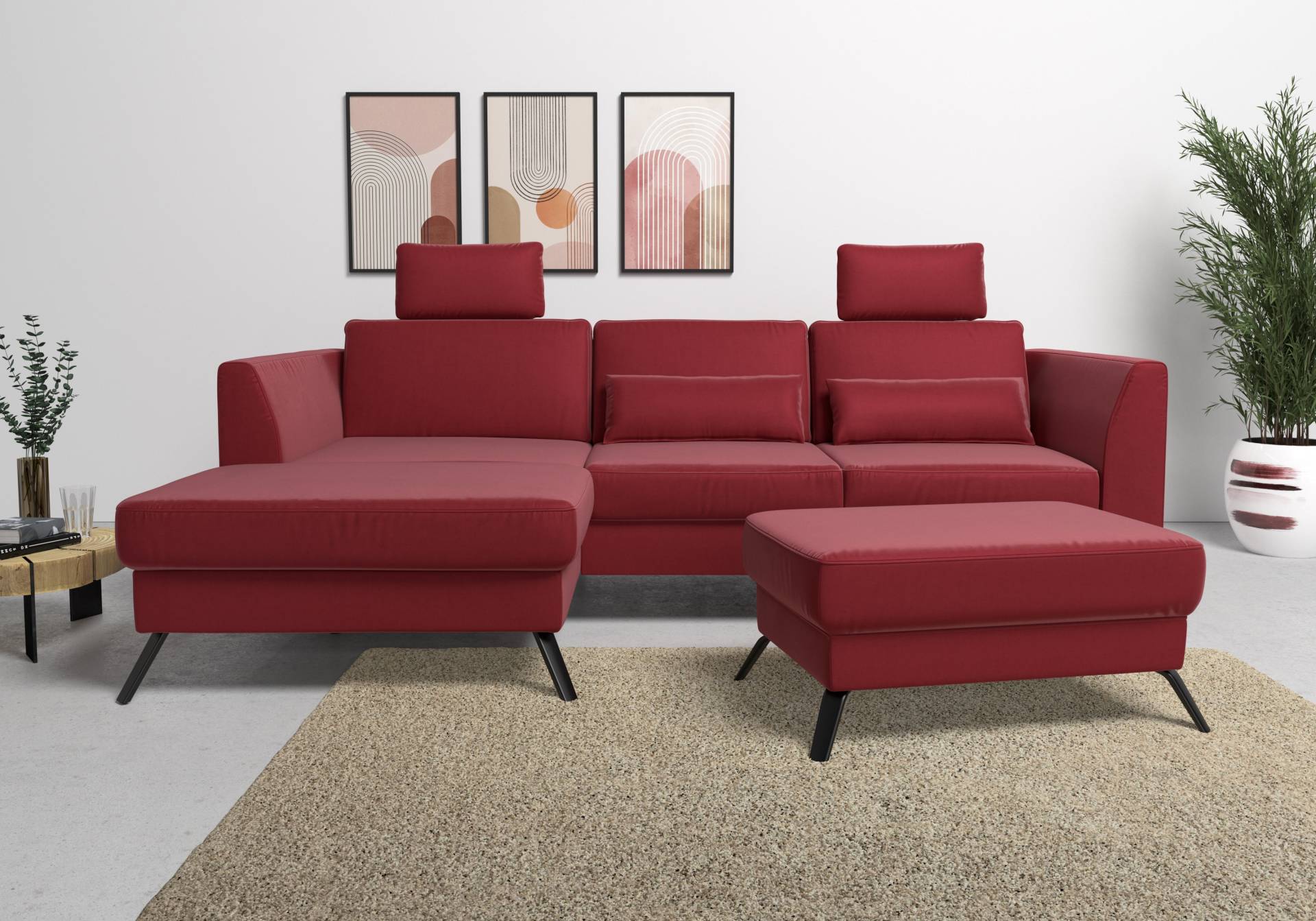 sit&more Ecksofa »Olsen L-Form«, inklusive Sitztiefenverstellung, wahlweise mit Bettfunktion, 15cm hoch sit&more Ecksofa »Olsen L-Form«, inklusive Sitztiefenverstellung, wahlweise mit Bettfunktion, 15cm hoch von sit&more