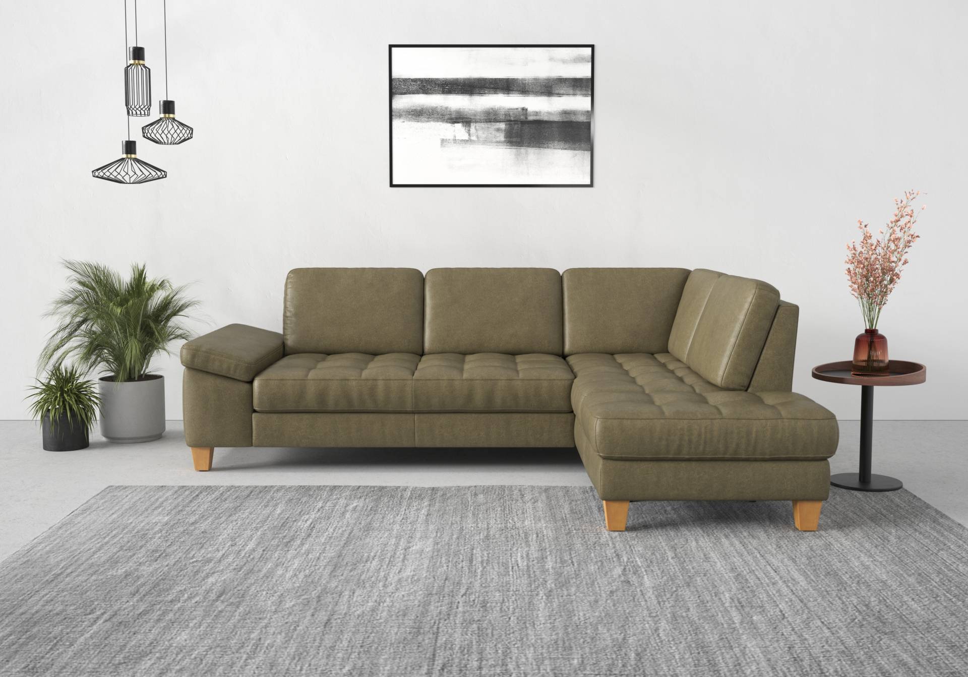 sit&more Ecksofa »Westham L-Form«, mit Ottomane, mit oder ohne Bettfunktion, Bettkasten, Verstellung von sit&more