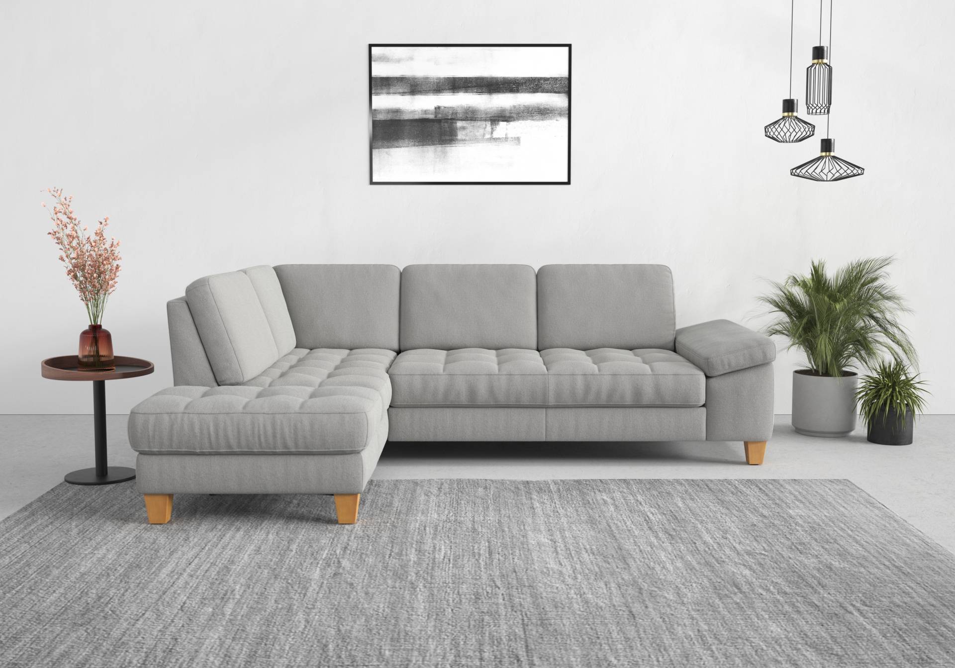 sit&more Ecksofa »Westham L-Form«, mit Ottomane, mit oder ohne Bettfunktion, Bettkasten, Verstellung von sit&more