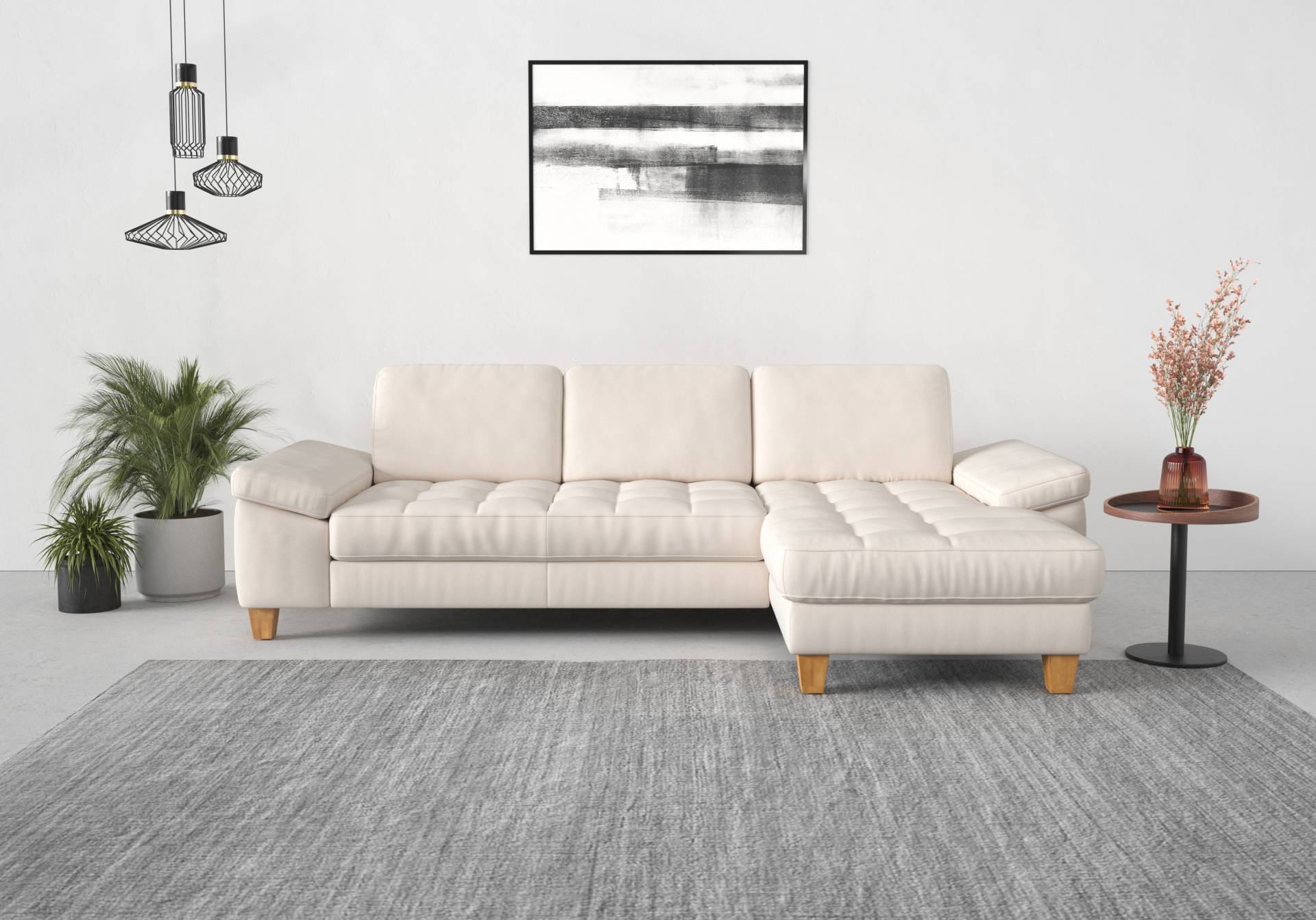 sit&more Ecksofa »Westham L-Form«, mit Recamiere, mit oder ohne Bettfunktion, Bettkasten, Füsse Eiche sit&more Ecksofa »Westham L-Form«, mit Recamiere, mit oder ohne Bettfunktion, Bettkasten, Füsse Eiche von sit&more