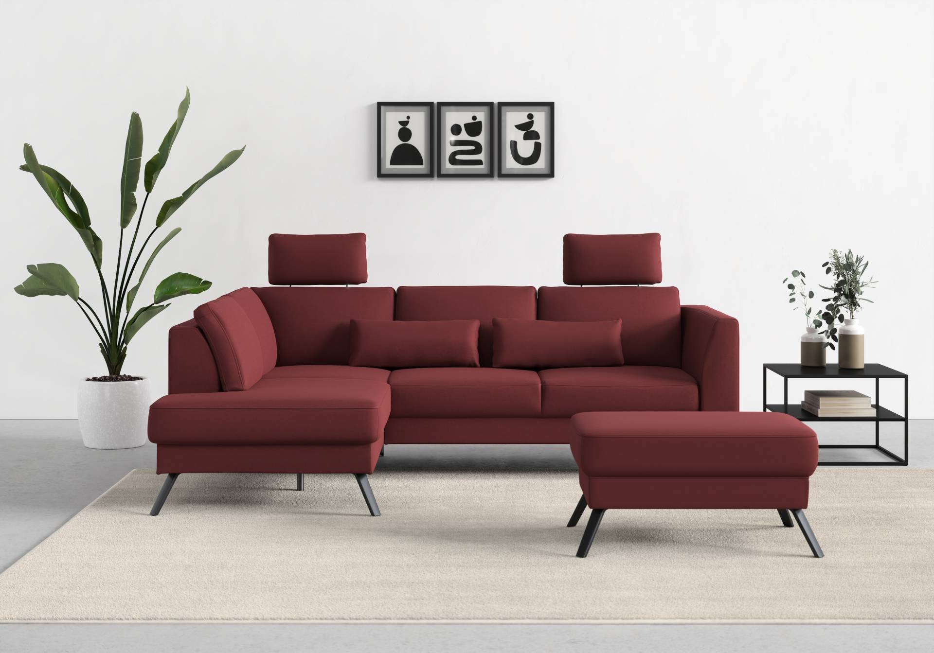 sit&more Ecksofa »Lindholm L-Form«, mit Sitztiefenverstellung und Federkern sit&more Ecksofa »Lindholm L-Form«, mit Sitztiefenverstellung und Federkern von sit&more