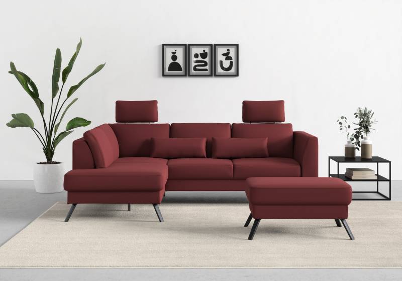sit&more Ecksofa »Lindholm L-Form«, mit Sitztiefenverstellung und Federkern von sit&more