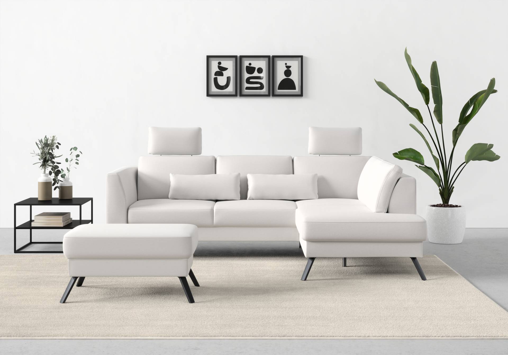 sit&more Ecksofa »Lindholm L-Form«, mit Sitztiefenverstellung und Federkern sit&more Ecksofa »Lindholm L-Form«, mit Sitztiefenverstellung und Federkern von sit&more