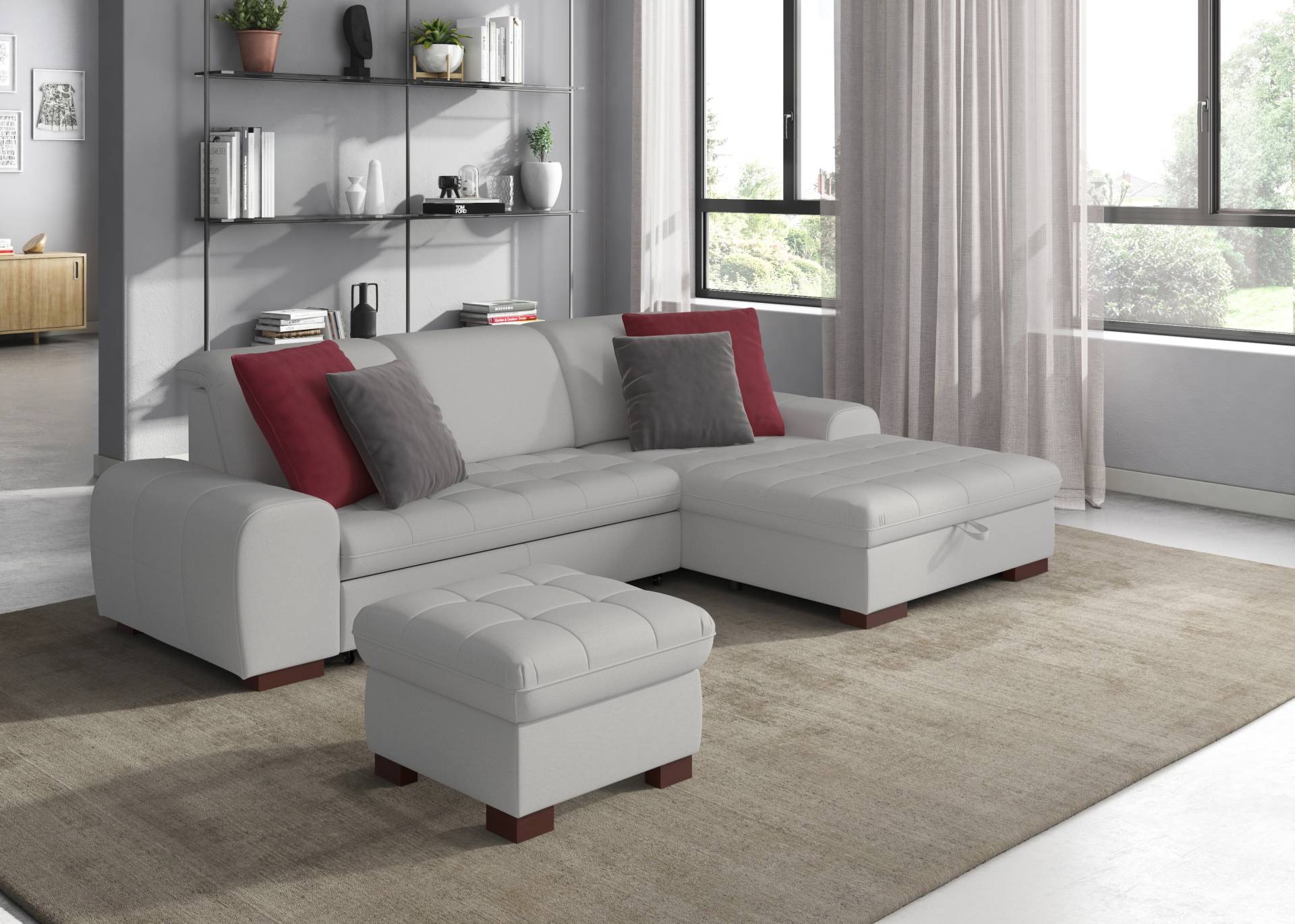sit&more Ecksofa »Luxor L-Form«, wahlweise mit Bettfunktion, Bettkasten und Kopfteilverstellung sit&more Ecksofa »Luxor L-Form«, wahlweise mit Bettfunktion, Bettkasten und Kopfteilverstellung von sit&more