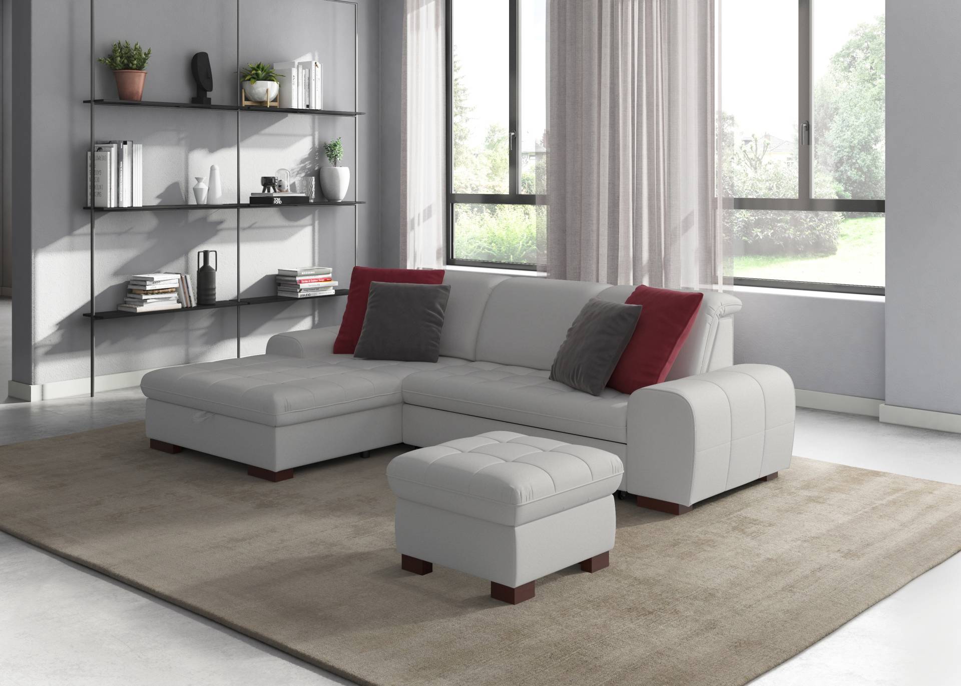 sit&more Ecksofa »Luxor L-Form«, wahlweise mit Bettfunktion, Bettkasten und Kopfteilverstellung sit&more Ecksofa »Luxor L-Form«, wahlweise mit Bettfunktion, Bettkasten und Kopfteilverstellung von sit&more