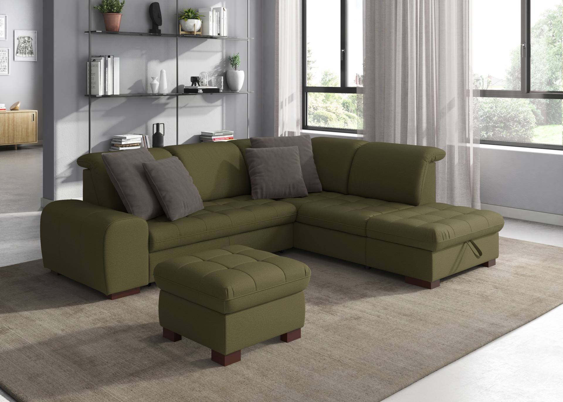 sit&more Ecksofa »Luxor L-Form«, wahlweise mit Bettfunktion, Stauraum und Kopfteilverstellung sit&more Ecksofa »Luxor L-Form«, wahlweise mit Bettfunktion, Stauraum und Kopfteilverstellung von sit&more
