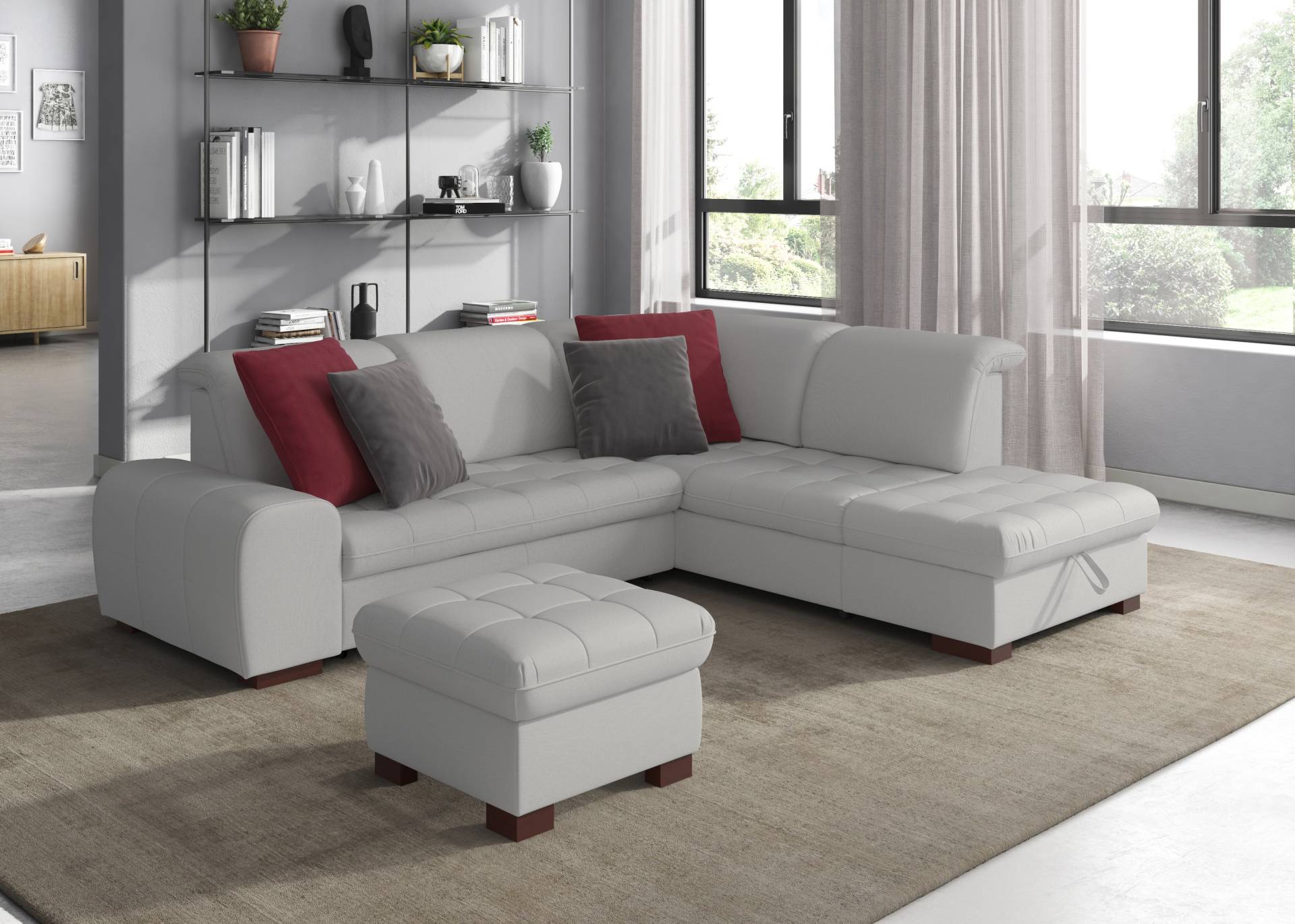 sit&more Ecksofa »Luxor L-Form«, wahlweise mit Bettfunktion, Stauraum und Kopfteilverstellung sit&more Ecksofa »Luxor L-Form«, wahlweise mit Bettfunktion, Stauraum und Kopfteilverstellung von sit&more