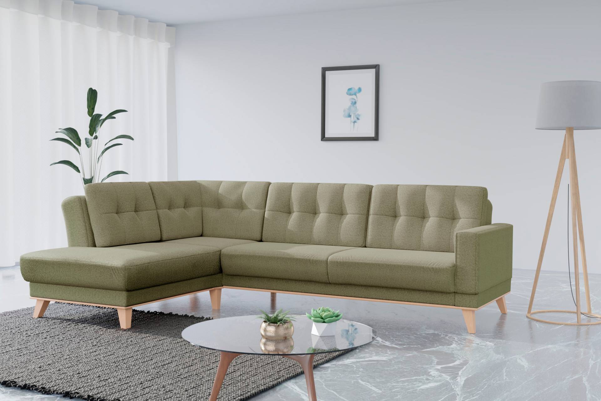 sit&more Ecksofa »Lavida«, wahlweise mit Kippfunktion und Bettkasten von sit&more