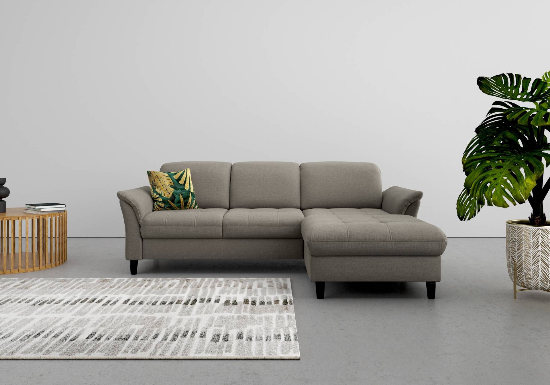 sit&more Ecksofa »Maggiore L-Form«, wahlweise mit Kopfteilverstellung, Bettfunktion und Bettkasten von sit&more