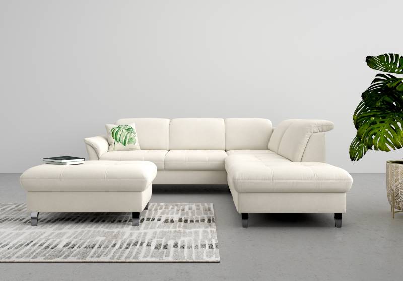 sit&more Ecksofa »Maggiore L-Form«, wahlweise mit Kopfteilverstellung, Bettfunktion und Stauraum von sit&more