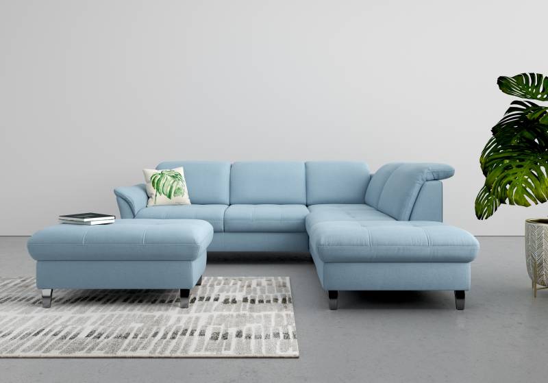 sit&more Ecksofa »Maggiore L-Form«, wahlweise mit Kopfteilverstellung, Bettfunktion und Stauraum von sit&more