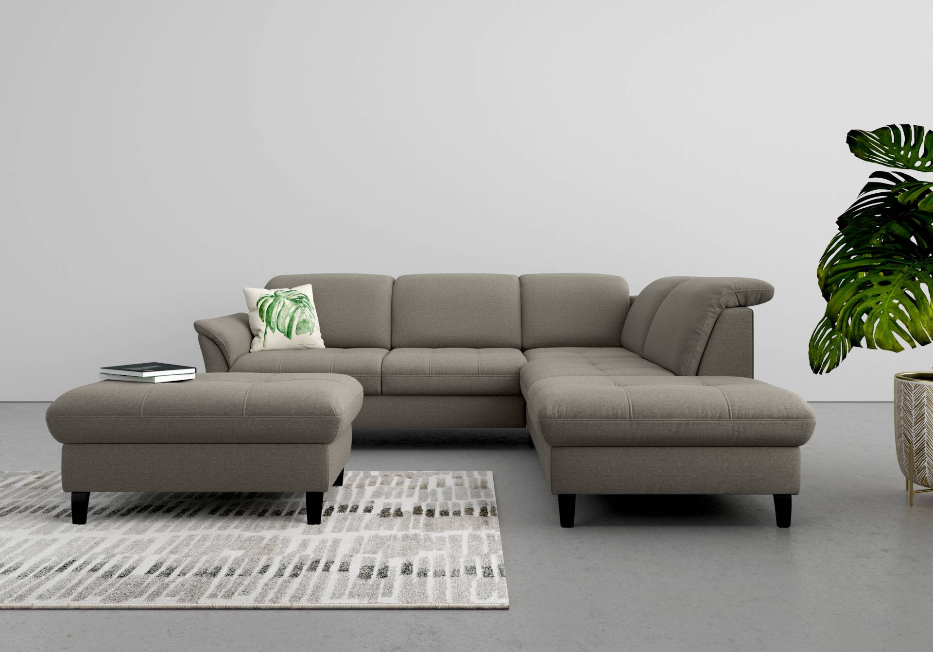 sit&more Ecksofa »Maggiore«, wahlweise mit Kopfteilverstellung, Bettfunktion und Stauraum von sit&more