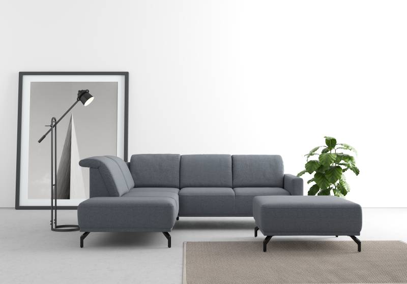 sit&more Ecksofa »Bailando L-Form«, wahlweise mit Kopfteilverstellung und Vorziehsitz, motorisch von sit&more