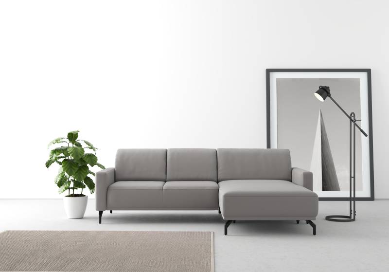 sit&more Ecksofa »Bailando L-Form«, wahlweise mit Kopfteilverstellung und Vorziehsitz, motorisch von sit&more