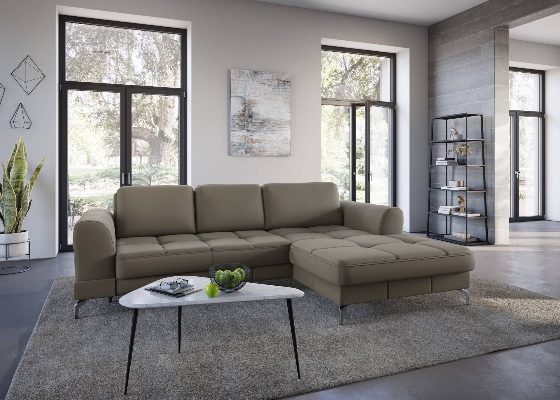 sit&more Ecksofa »Bendigo L-Form«, inklusive Sitztiefenverstellung, Bodenfreiheit 12 cm, in 2 Fussfarben sit&more Ecksofa »Bendigo L-Form«, inklusive Sitztiefenverstellung, Bodenfreiheit 12 cm, in 2 Fussfarben von sit&more