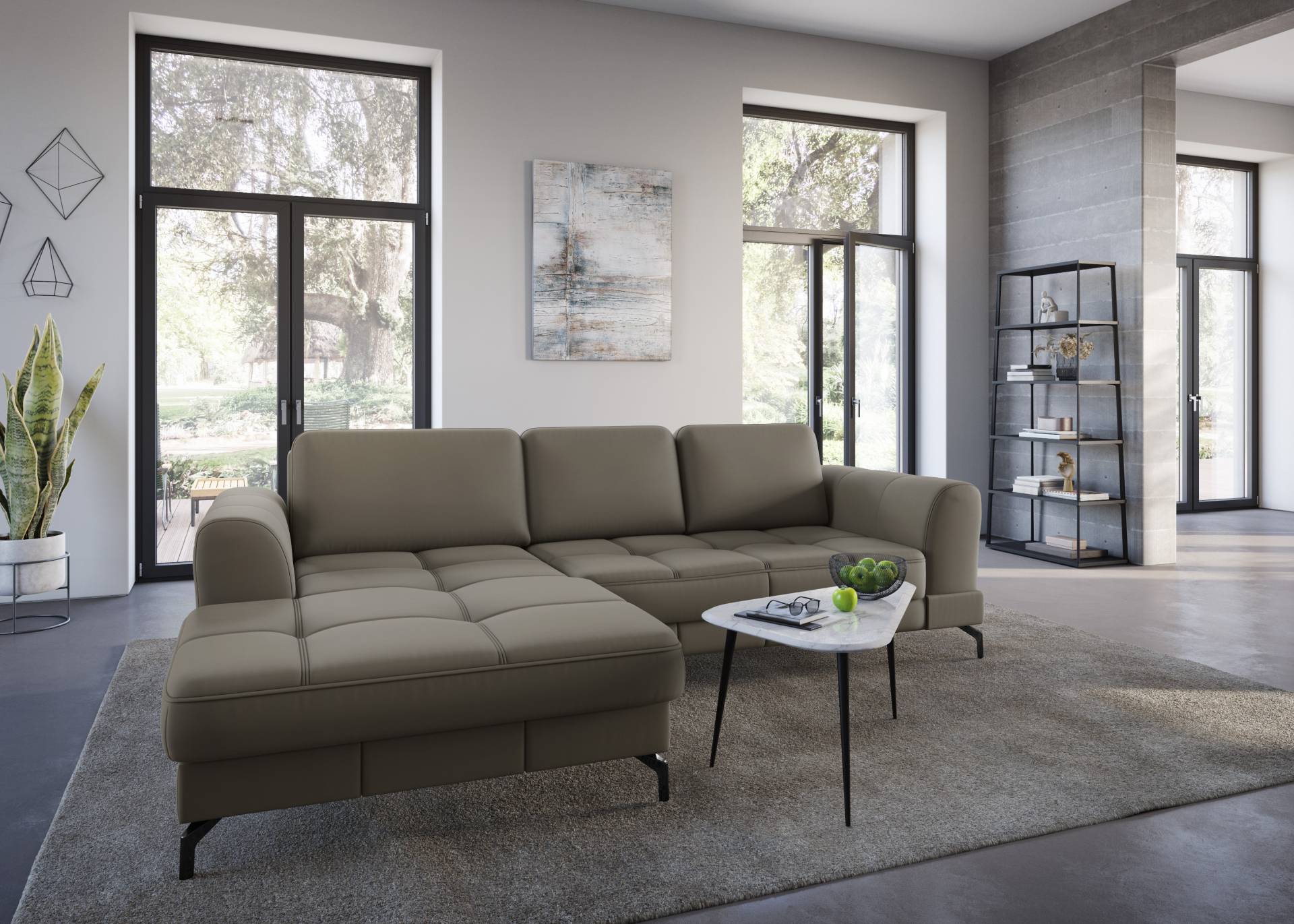 sit&more Ecksofa »Bendigo L-Form«, inklusive Sitztiefenverstellung, Bodenfreiheit 12 cm, in 2 Fussfarben sit&more Ecksofa »Bendigo L-Form«, inklusive Sitztiefenverstellung, Bodenfreiheit 12 cm, in 2 Fussfarben von sit&more