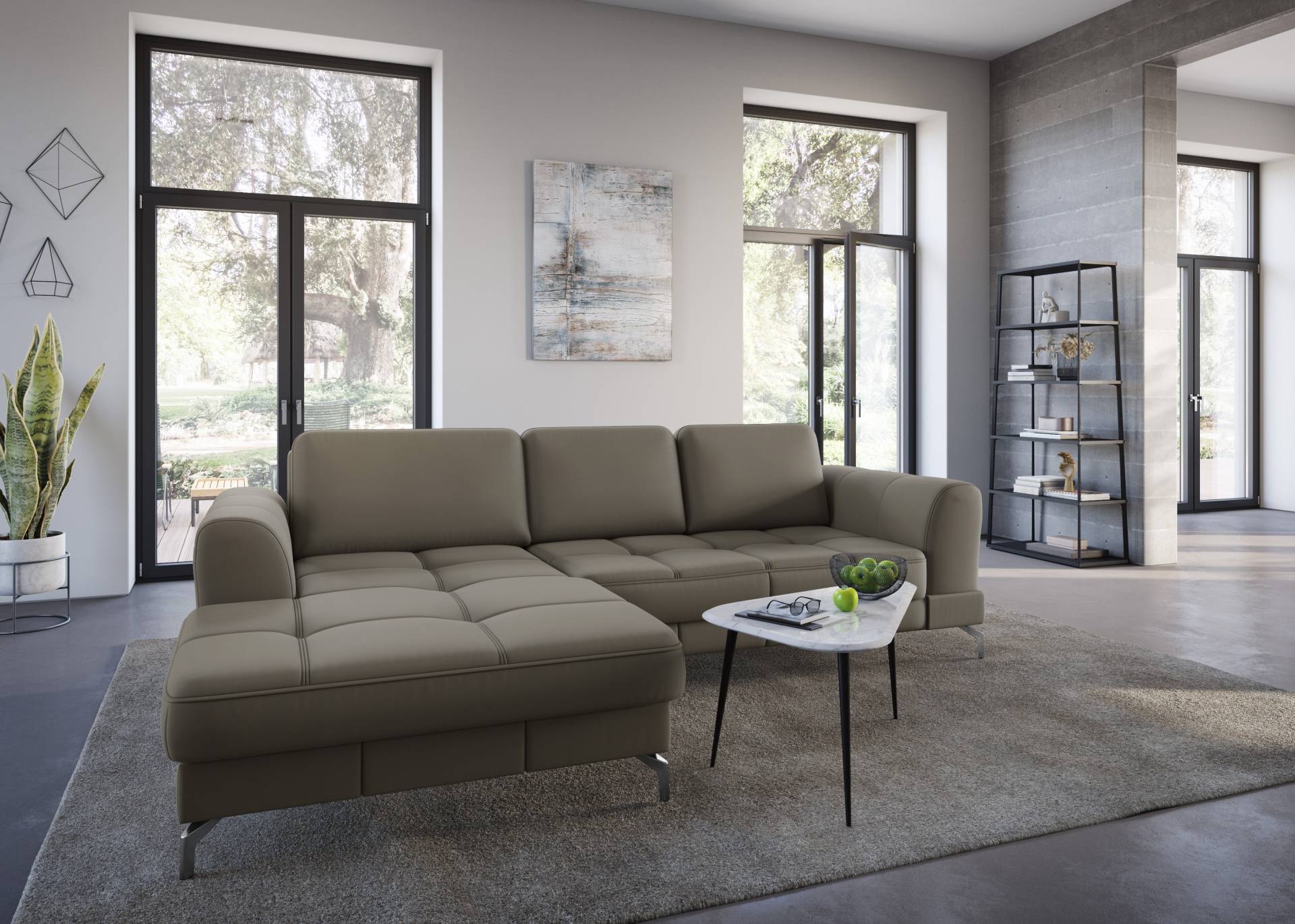 sit&more Ecksofa »Bendigo L-Form«, inklusive Sitztiefenverstellung, Bodenfreiheit 12 cm, in 2 Fussfarben sit&more Ecksofa »Bendigo L-Form«, inklusive Sitztiefenverstellung, Bodenfreiheit 12 cm, in 2 Fussfarben von sit&more