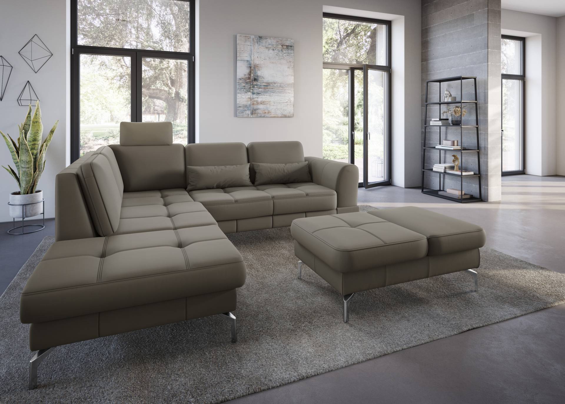 sit&more Ecksofa »Bendigo L-Form«, inklusive Sitztiefenverstellung, Bodenfreiheit 15 cm, in 2 Fussfarben sit&more Ecksofa »Bendigo L-Form«, inklusive Sitztiefenverstellung, Bodenfreiheit 15 cm, in 2 Fussfarben von sit&more