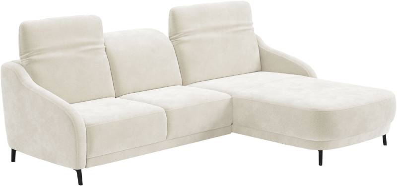 sit&more Ecksofa »Blues L-Form«, wahlweise mit Klapptisch und USB von sit&more