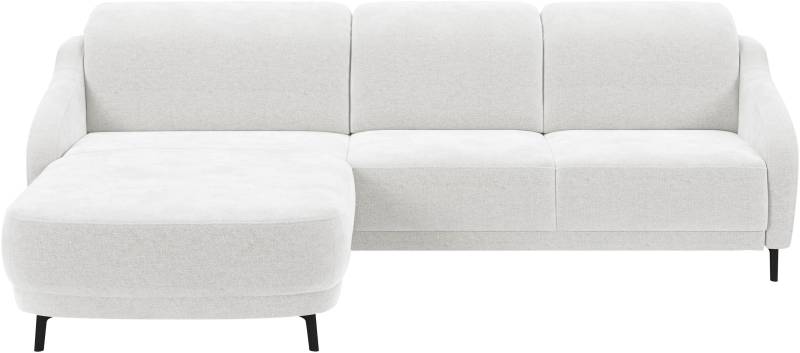 sit&more Ecksofa »Blues L-Form«, wahlweise mit Klapptisch und USB von sit&more