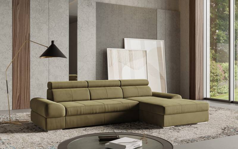 sit&more Ecksofa »Broadway L-Form«, inklusive Kopfteilverstellung, wahlweise mit Bettfunktion von sit&more