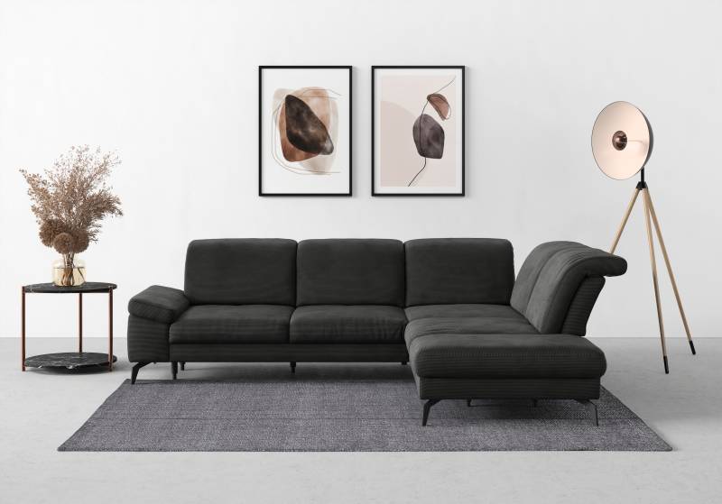 sit&more Ecksofa »Cabana L-Form«, Ottomane, wahlweise mit Sitztiefen-,Armlehnen- und Kopfteilfunktion von sit&more
