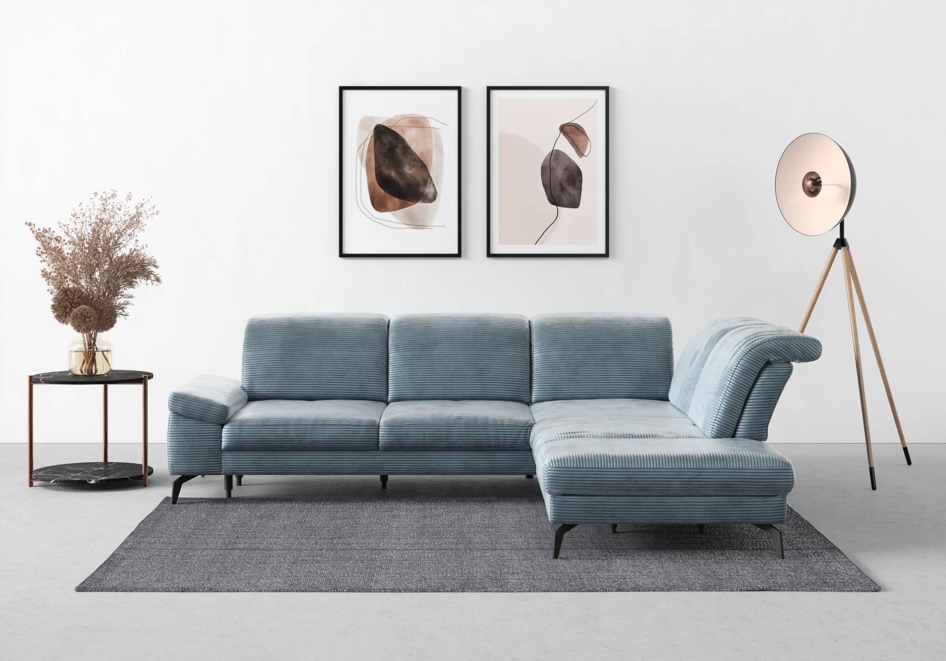 sit&more Ecksofa »Cabana L-Form«, Ottomane, wahlweise mit Sitztiefen-,Armlehnen- und Kopfteilfunktion sit&more Ecksofa »Cabana L-Form«, Ottomane, wahlweise mit Sitztiefen-,Armlehnen- und Kopfteilfunktion von sit&more