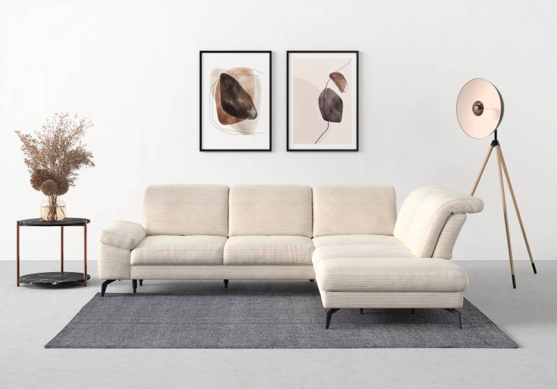 sit&more Ecksofa »Cabana L-Form«, Ottomane, wahlweise mit Sitztiefen-,Armlehnen- und Kopfteilfunktion von sit&more