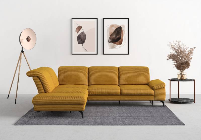 sit&more Ecksofa »Cabana L-Form«, Ottomane, wahlweise mit Sitztiefen-,Armlehnen- und Kopfteilfunktion von sit&more