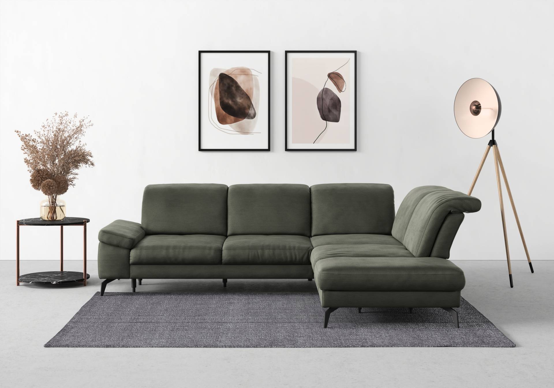 sit&more Ecksofa »Cabana L-Form«, Ottomane, wahlweise mit Sitztiefen-,Armlehnen- und Kopfteilfunktion sit&more Ecksofa »Cabana L-Form«, Ottomane, wahlweise mit Sitztiefen-,Armlehnen- und Kopfteilfunktion von sit&more