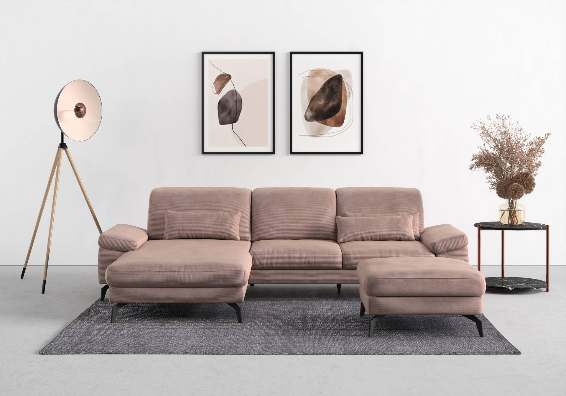 sit&more Ecksofa »Cabana L-Form«, Recamiere, wahlweise mit Sitztiefen-, Armlehnen- und Kopfteilfunktion sit&more Ecksofa »Cabana L-Form«, Recamiere, wahlweise mit Sitztiefen-, Armlehnen- und Kopfteilfunktion von sit&more
