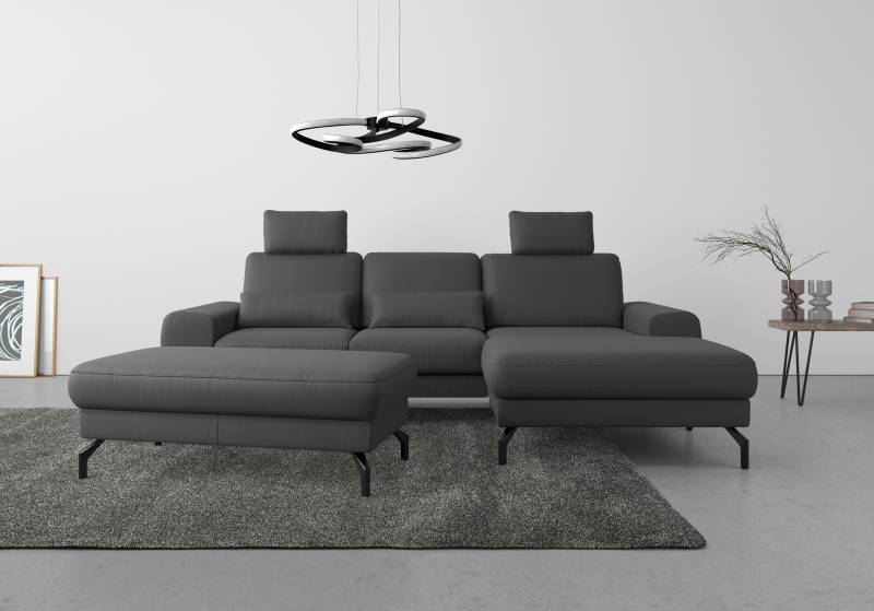 sit&more Ecksofa »Cinturo L-Form«, inklusive Sitztiefenverstellung und Federkern, Sitzhöhe 48 cm von sit&more