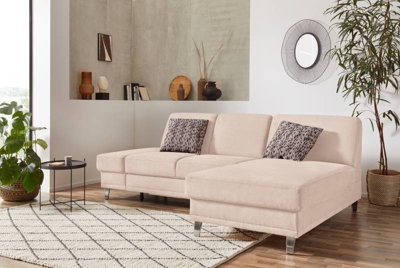 sit&more Ecksofa »Clio L-Form«, wahlweise mit Bettfunktion oder Vorziehsitz und Bettkasten, Federkern von sit&more