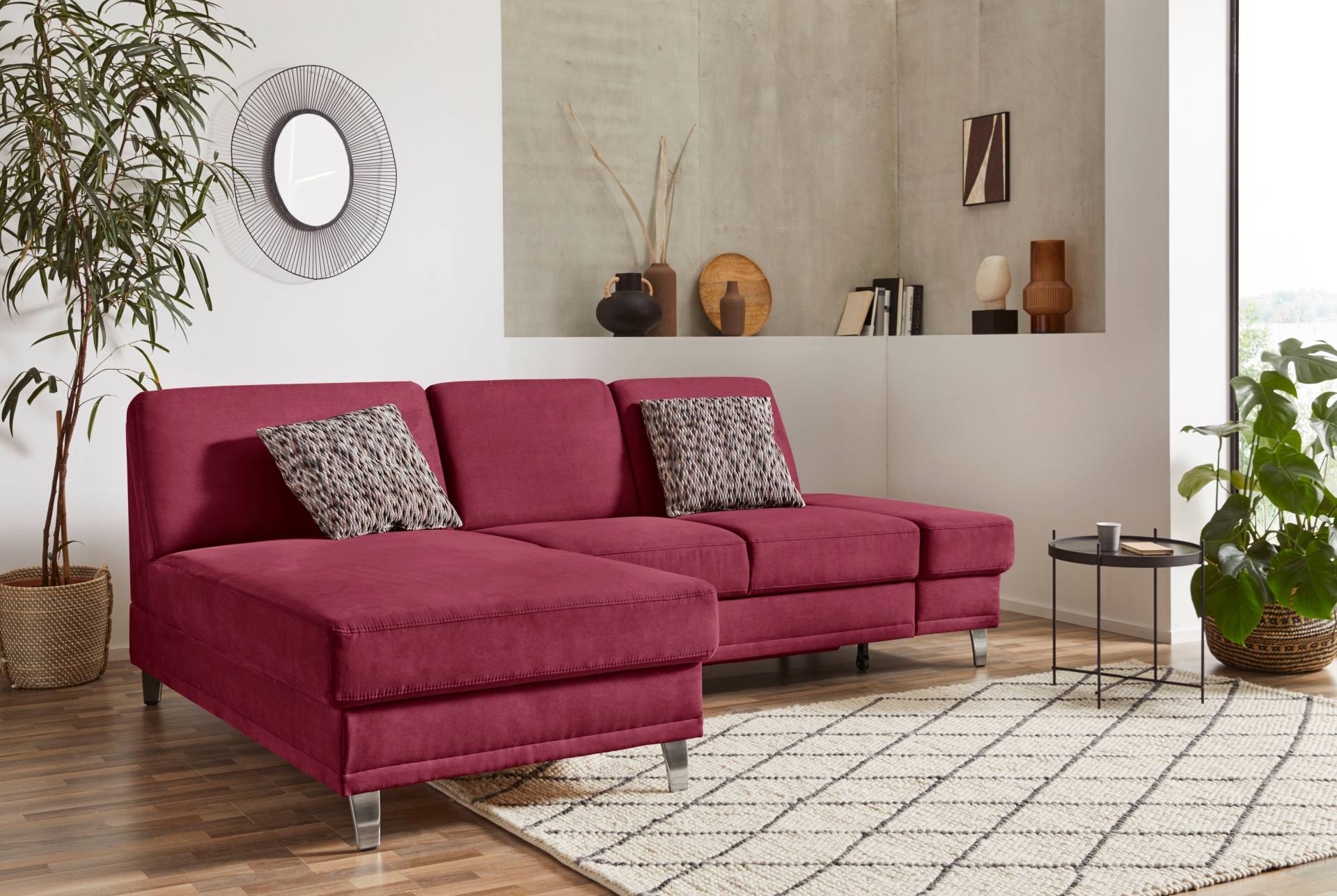 sit&more Ecksofa »Clio L-Form«, wahlweise mit Bettfunktion oder Vorziehsitz und Bettkasten, Federkern sit&more Ecksofa »Clio L-Form«, wahlweise mit Bettfunktion oder Vorziehsitz und Bettkasten, Federkern von sit&more