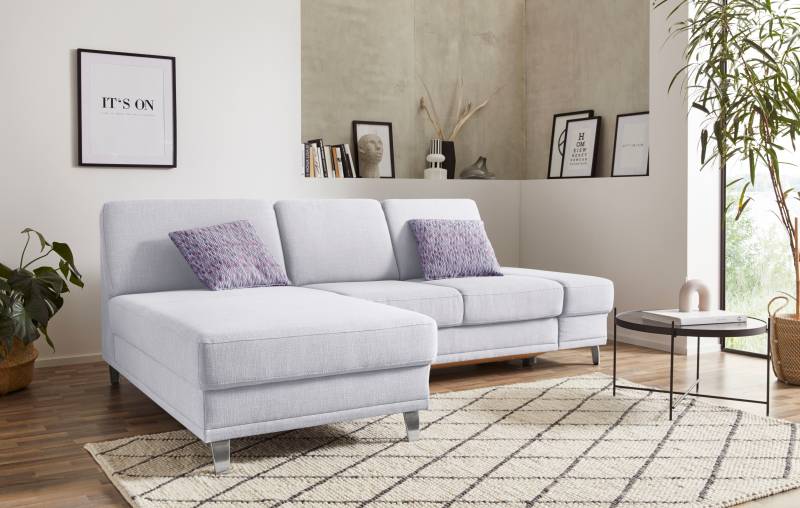 sit&more Ecksofa »Clio L-Form«, wahlweise mit Bettfunktion oder Vorziehsitz und Bettkasten, Federkern von sit&more