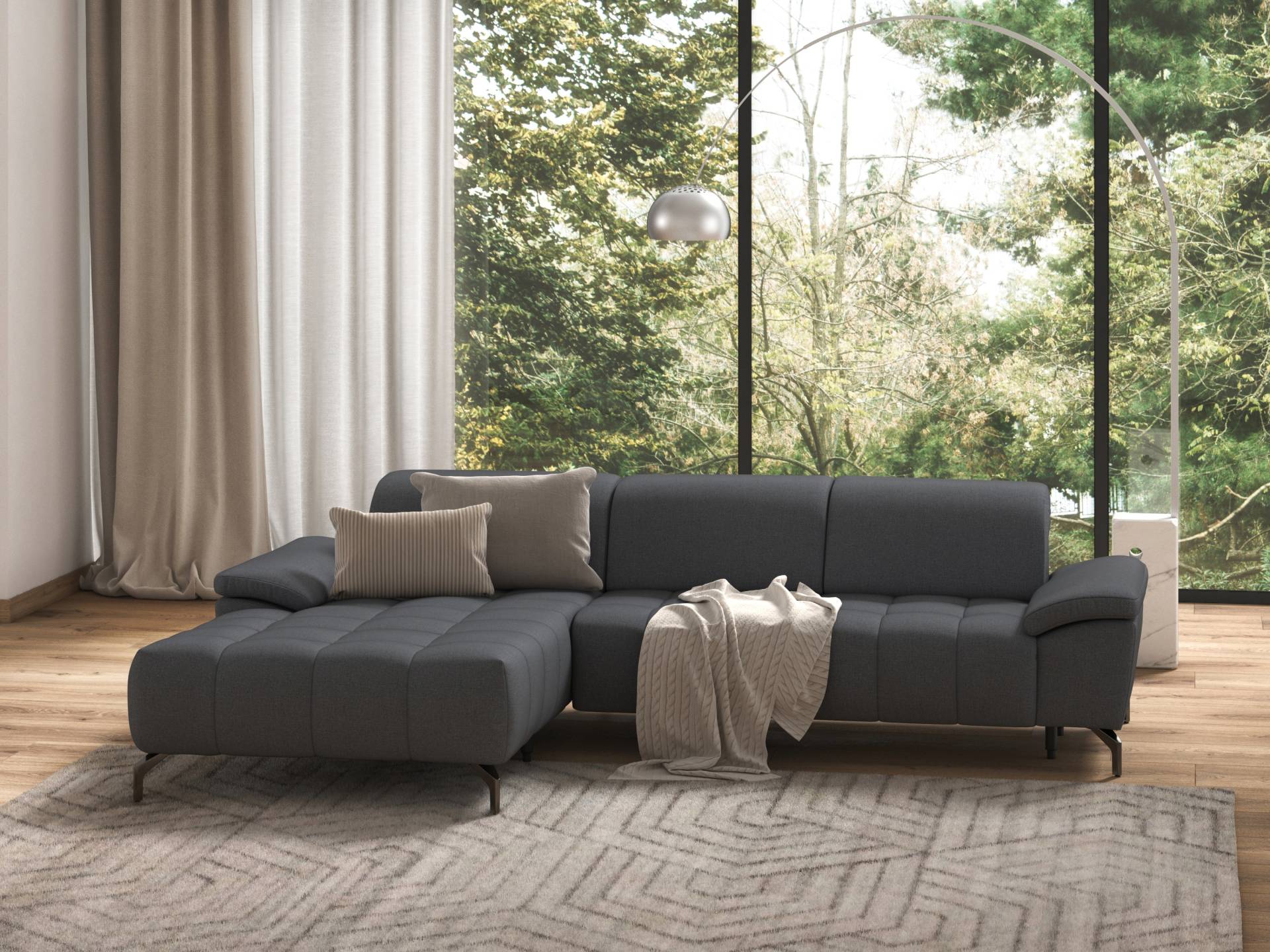 sit&more Ecksofa »Cool L-Form«, wahlweise mit Kopfteilverstellung und Vorziehsitz, motorisch sit&more Ecksofa »Cool L-Form«, wahlweise mit Kopfteilverstellung und Vorziehsitz, motorisch von sit&more