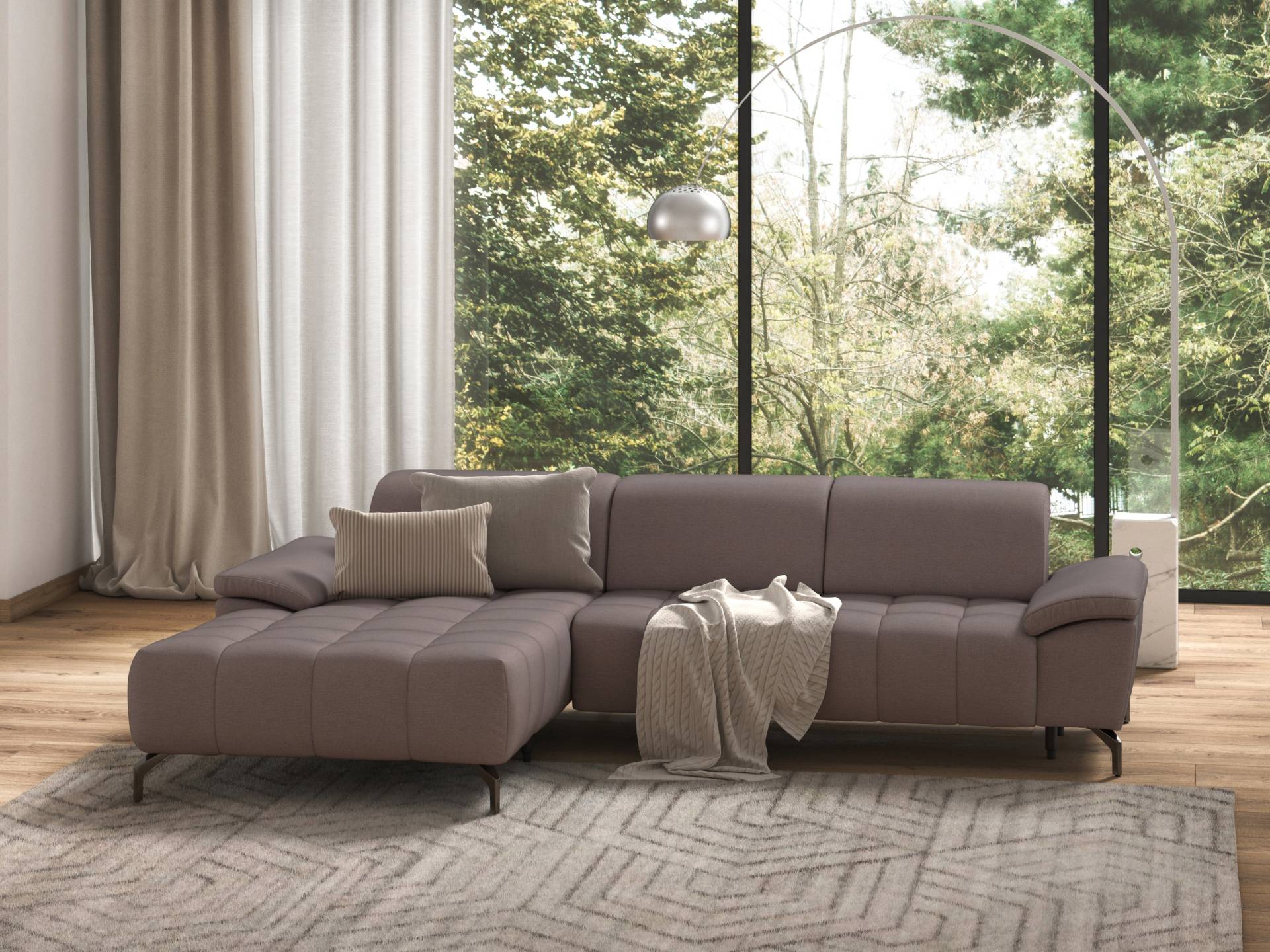 sit&more Ecksofa »Cool L-Form«, wahlweise mit Kopfteilverstellung und Vorziehsitz, motorisch sit&more Ecksofa »Cool L-Form«, wahlweise mit Kopfteilverstellung und Vorziehsitz, motorisch von sit&more