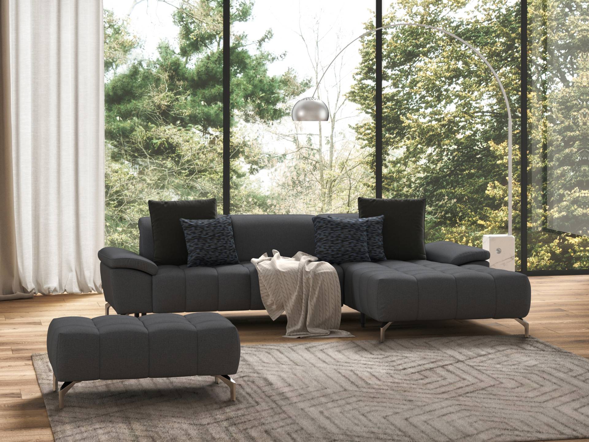 sit&more Ecksofa »Cool L-Form«, wahlweise mit Kopfteilverstellung und Vorziehsitz, motorisch sit&more Ecksofa »Cool L-Form«, wahlweise mit Kopfteilverstellung und Vorziehsitz, motorisch von sit&more