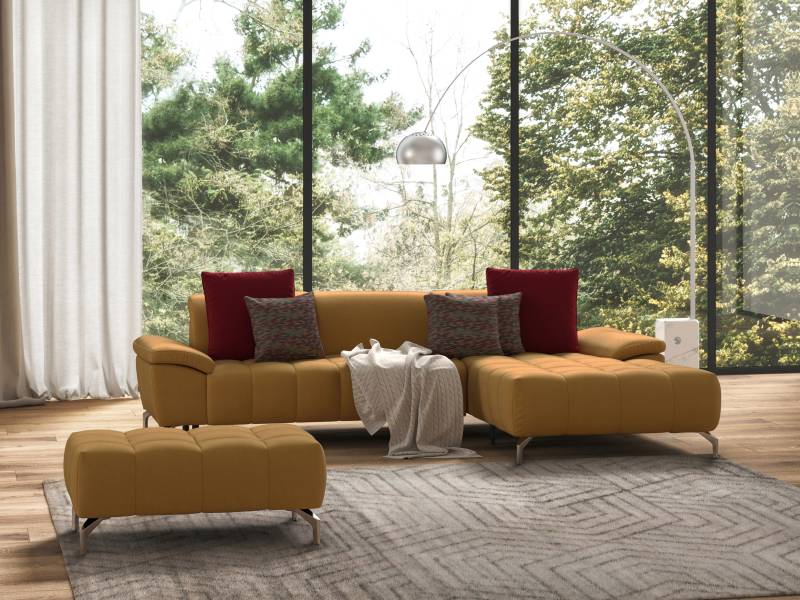 sit&more Ecksofa »Cool L-Form«, wahlweise mit Kopfteilverstellung und Vorziehsitz, motorisch von sit&more
